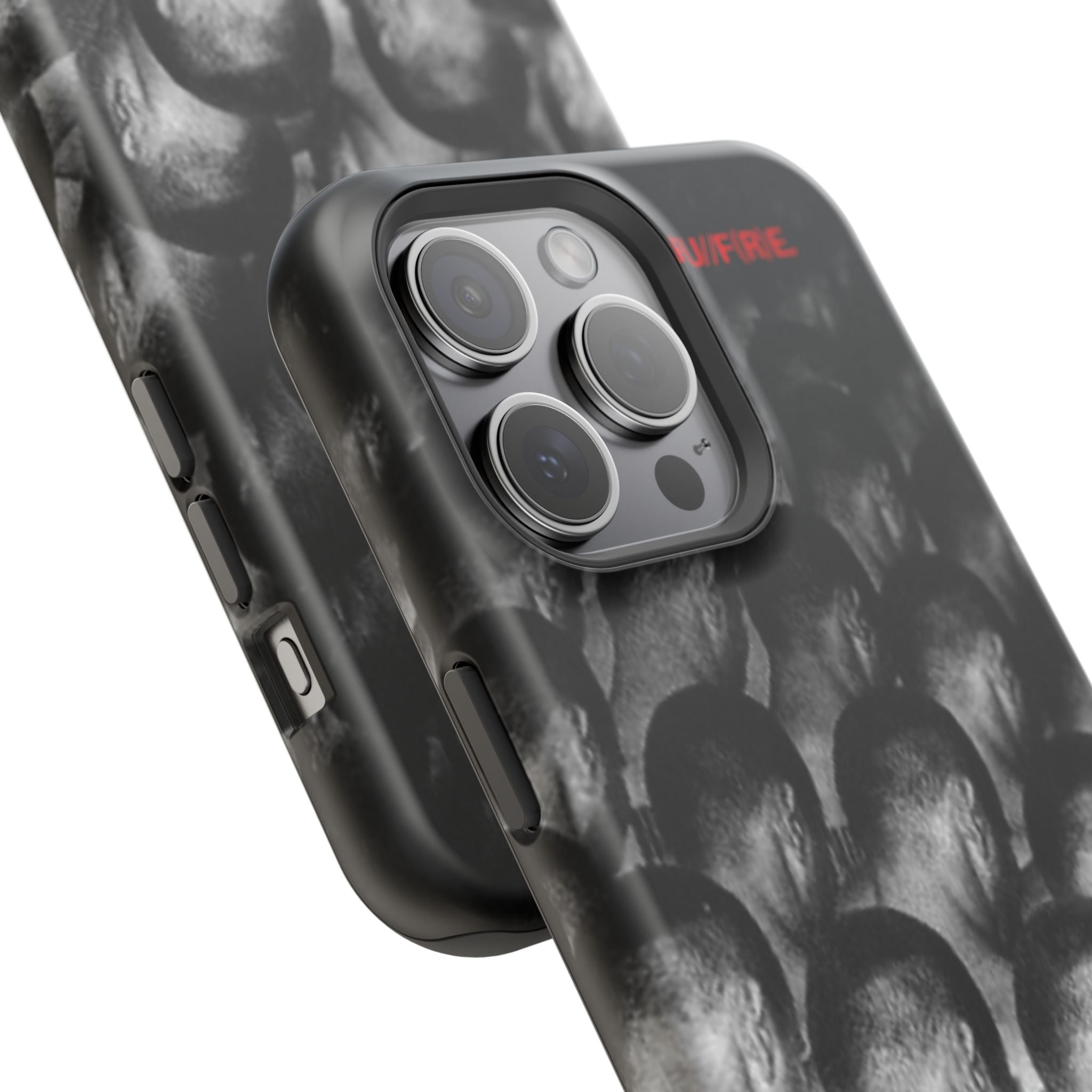 iPhone Magnetic Impact Case — Barcode Heads Monochrome Art Design