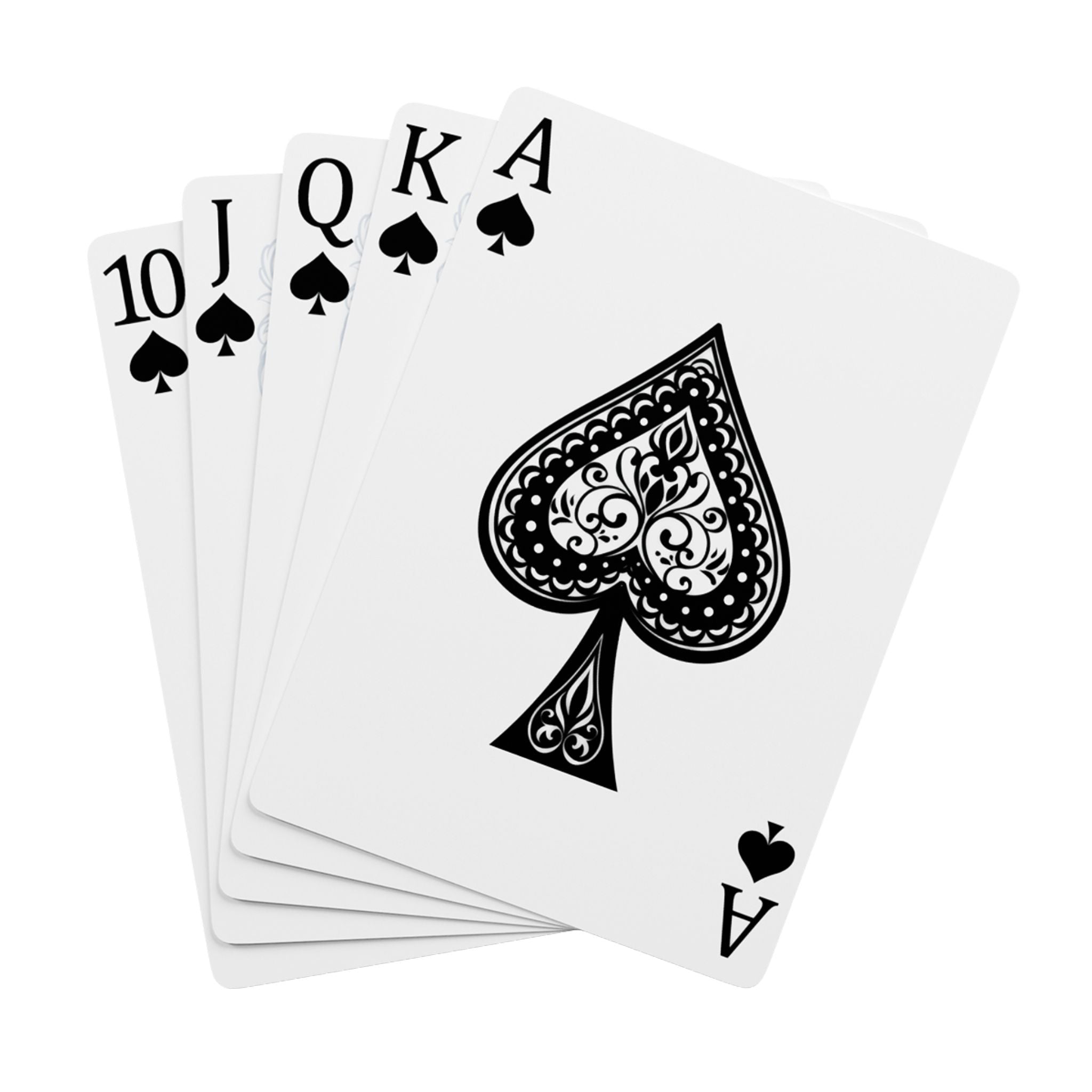 Poker Playing Cards — Noir Graphic Deck with 'PULSE' Silhouette Ace