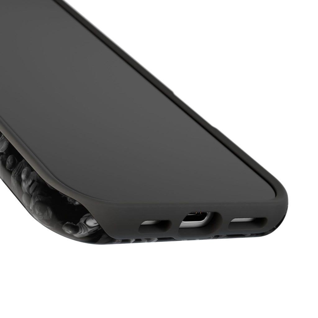 Phone Case — Magnetic Impact-Resistant Case with Red Heart "FUTURE" Crowd Design
