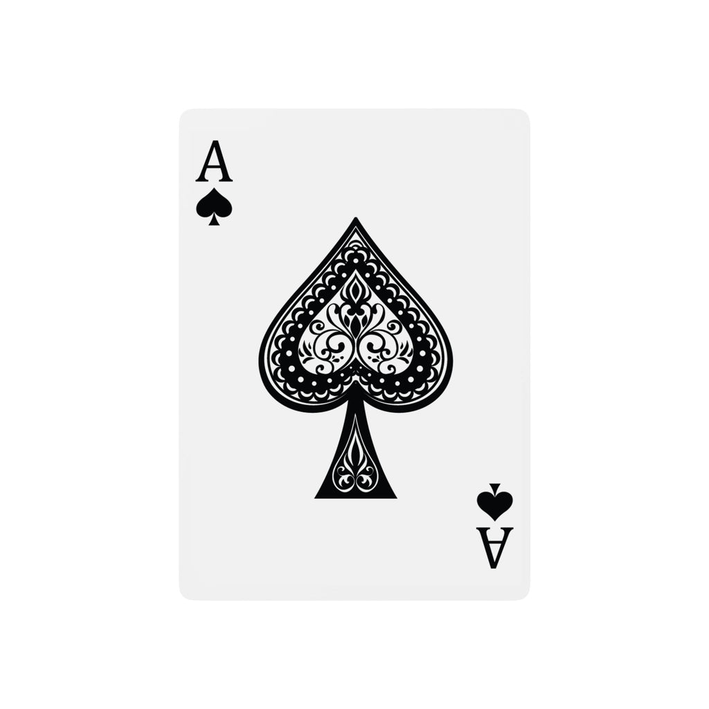Poker Playing Cards — Noir Graphic Deck with 'PULSE' Silhouette Ace