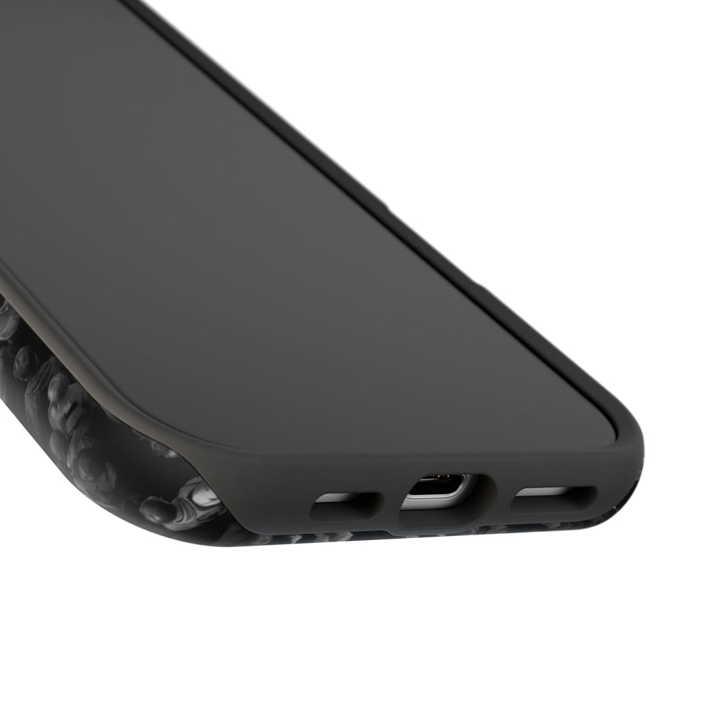 Phone Case — Magnetic Impact-Resistant Case with Red Heart "FUTURE" Crowd Design