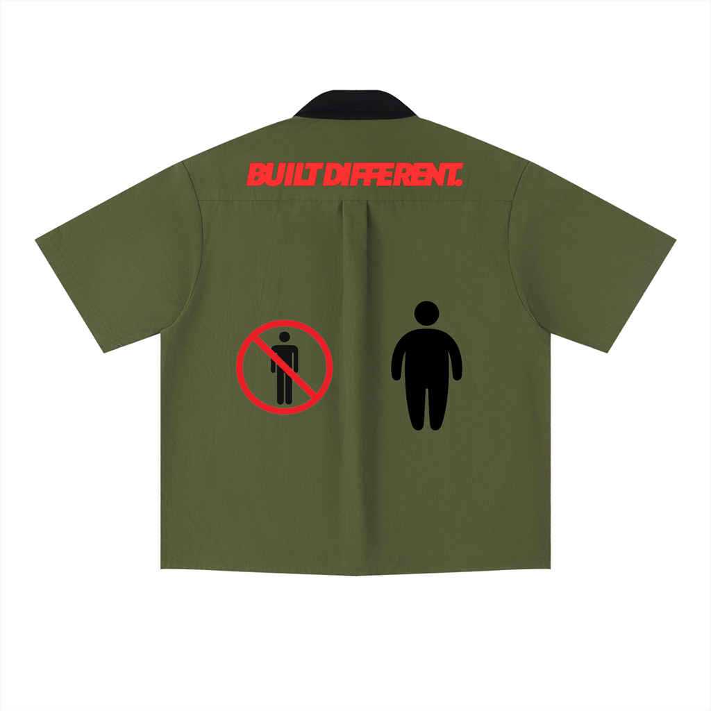 Unisex Color Block Short Sleeve Shirt