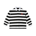 Color Block Stripe Polo Shirt