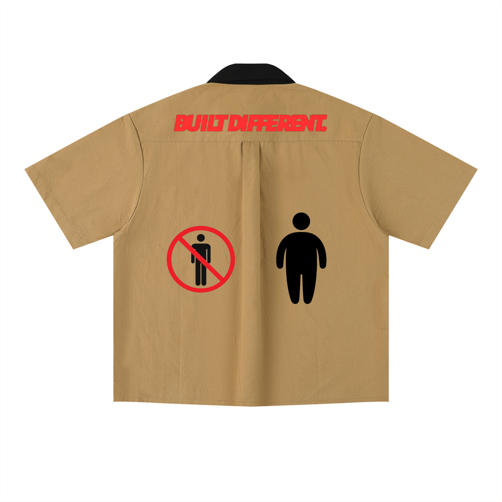Unisex Color Block Short Sleeve Shirt