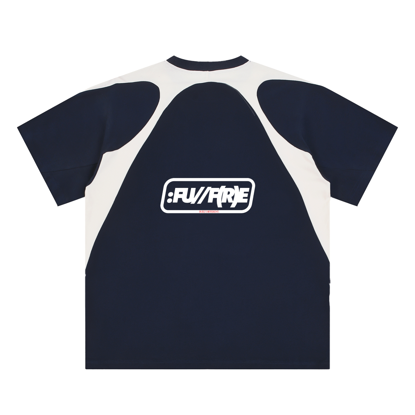 Contrast Panel Cotton T-Shirt